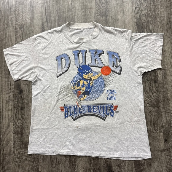 Vintage Duke Blue Devils Basketball T Shirt Final Four - Picture 1 of 10
